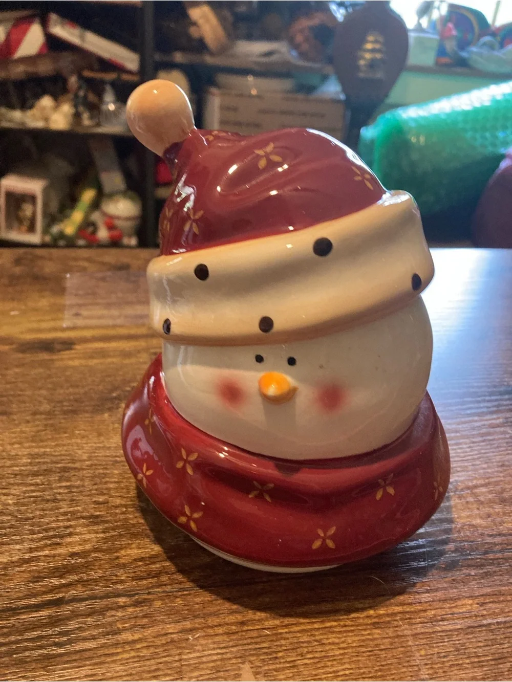 Nonni's snowman cookie jar - Picture 5 of 8
